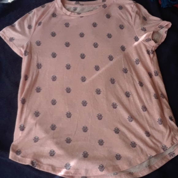 Aeropostale Tops - Pink w/ flowers details.